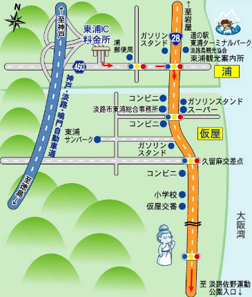 東浦インター付近(地図)