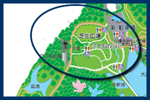 中央広場ゾーンのマップ