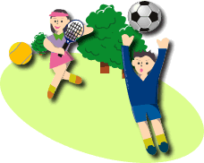 スポーツをするイラスト