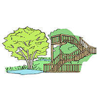 いきものたんぼのイラスト