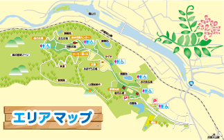 丹波並木道中央公園のマップ